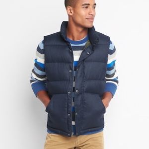 red padded long coat